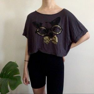 Chihuahua batwing sleeve tee from Milky Way